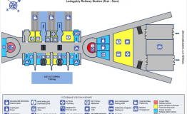 Схема Ладожского вокзала (2 этаж)